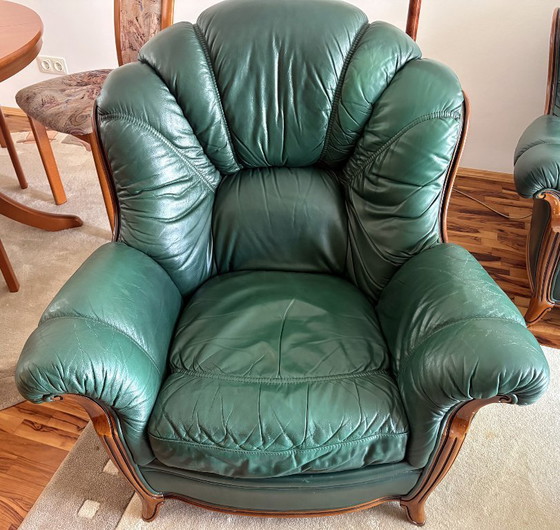 Image 1 of Alberto Nieri Italian leather seating set, 1995 – 4 pieces
