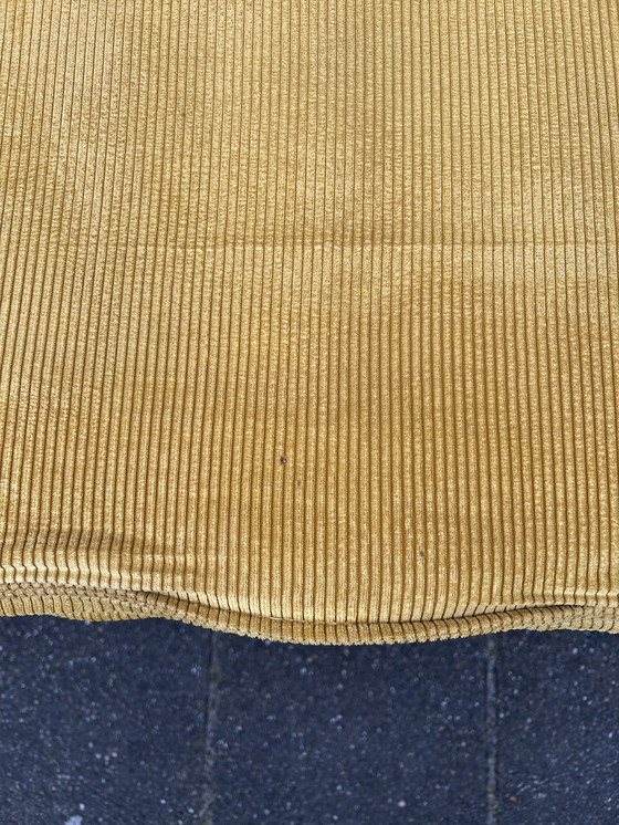 Image 1 of 4 chaises en tissu côtelé avec structure tubulaire chromée