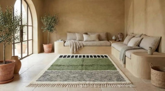 Tapis Marocain Berbère En Laine 230cmx150cm – Vloerkleden en tapijten, Cotton (photo 5 of 6)