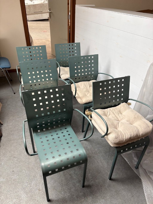 LOT DE 6 – Chaises Zanotta Mirandolina | Pietro Arosio | 1994 | Conception italienne