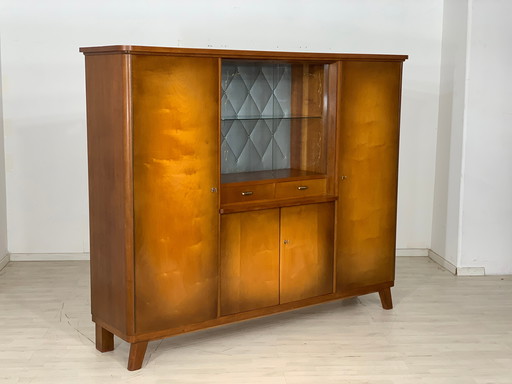 Mid Century bibliothèque armoire highboard buffet armoire à vaisselle vintage