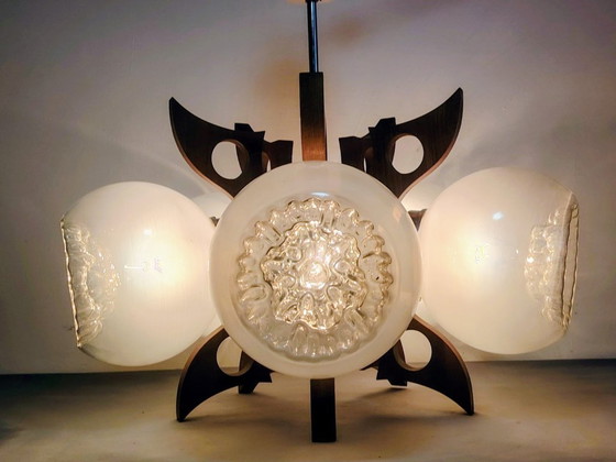 Image 1 of Space Age Sputnik Futurist Ceiling Light