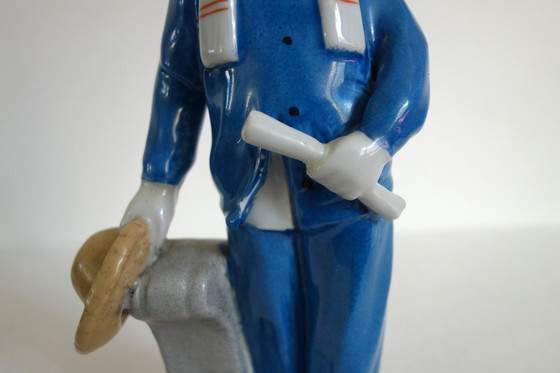 Image 1 of Chinese Biscuit Porcelain Female Statue - Cultural Revolution #23