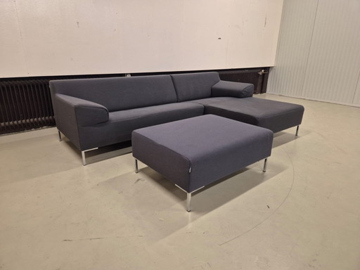 Rolf Benz - Freistil 180 - Corner Sofa - Anthracite - Fabric Ottoman