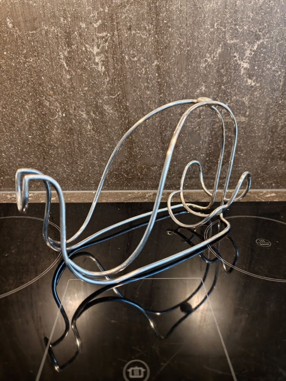 Art Deco Silver-Plated Wine Holder - French, circa 1930, Wine racks, Metal, Modern (photo 3 of 7)