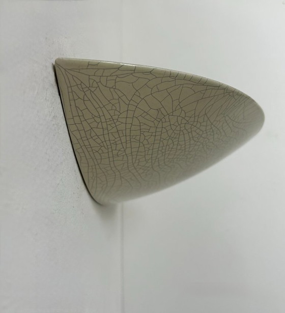 Image 1 of Paire d'appliques vintage en porcelaine craquelée, France, 1970