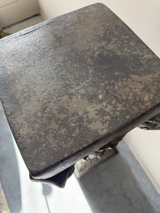 Image 1 of Unique French Pedestal - Column with Stunning Patina and Ornaments