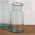 Blauwe antieke flessen (ca. 1920). Set van 2 stuks #18 – Glazen & Karaffen, Glass (photo 13 of 18)