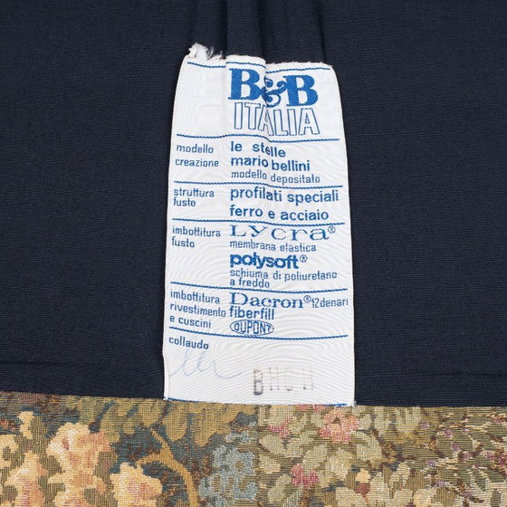 Image 1 of Sofa aus Jacquard-Stoff, Mario Bellini, „Le Stelle“ B&B Italia, 1970