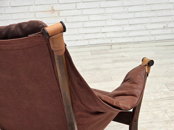 Image 1 of Fauteuil lounge « Trega », design norvégien des années 1970 par Tormod Alnaes.