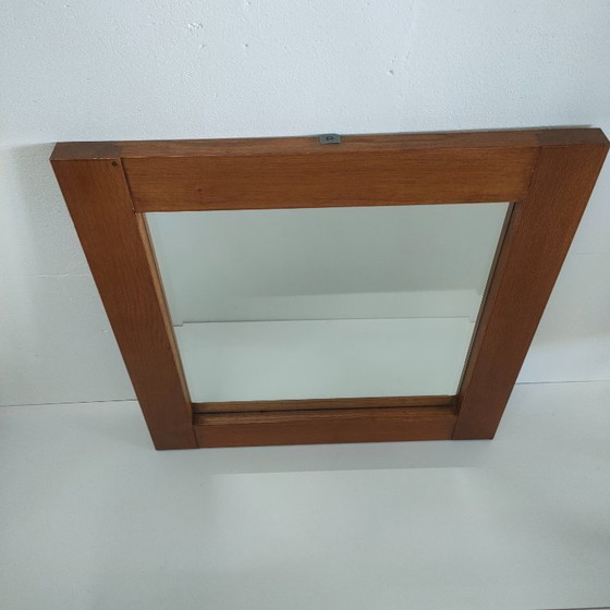 Image 1 of Miroir mural à facettes en chêne belge MTE Theuns (2 présents)