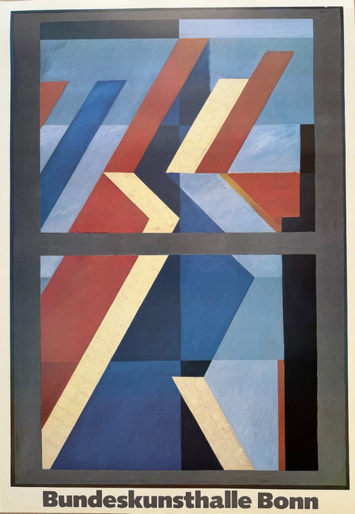 Otto Herbert Hajek (1927-2005), Bundeskunsthalle Bonn, tentoonstellingsposter, jaren 80 – Paper