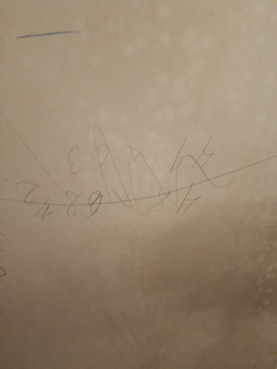 Image 1 of UNIQUE! XL charcoal drawing, antique, circa 1900, portrait of a girl with a fruit basket