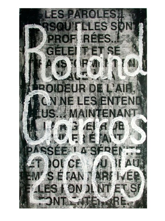 Image 1 of Jaume PLENSA Roland Garros 2005 original poster 2005