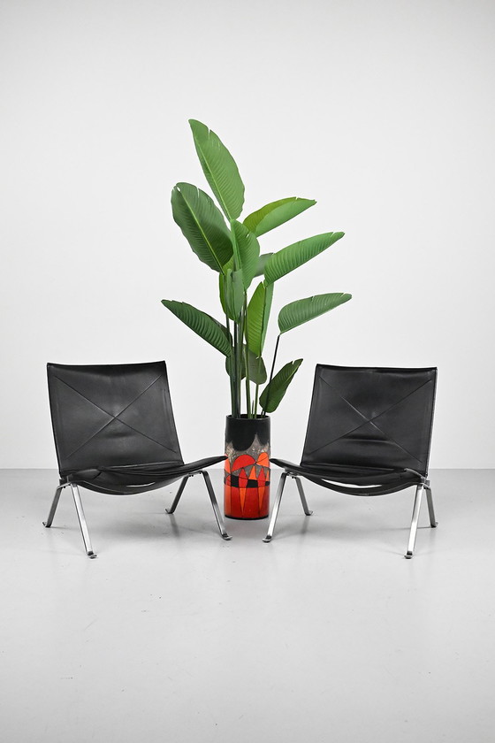 Image 1 of Ensemble de 2 fauteuils PK22 pour Fritz Hansen
