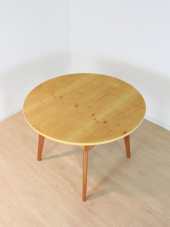 Vintage Dining Table (Turning Top) – Round – Wood (photo 5 of 12)
