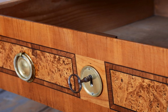 Restauriertes Empire-Sideboard, Kirschholz, wiederbelebter polnischer, tschechischer Stil, 1790er Jahre (photo 13 of 40)