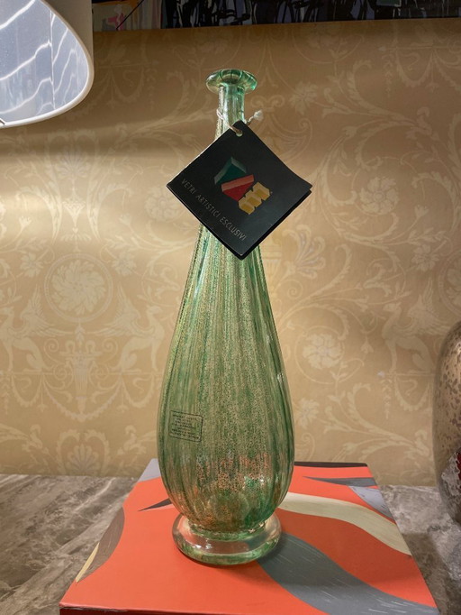 Vaso in vetro di Murano soffiato artigianalmente IVV