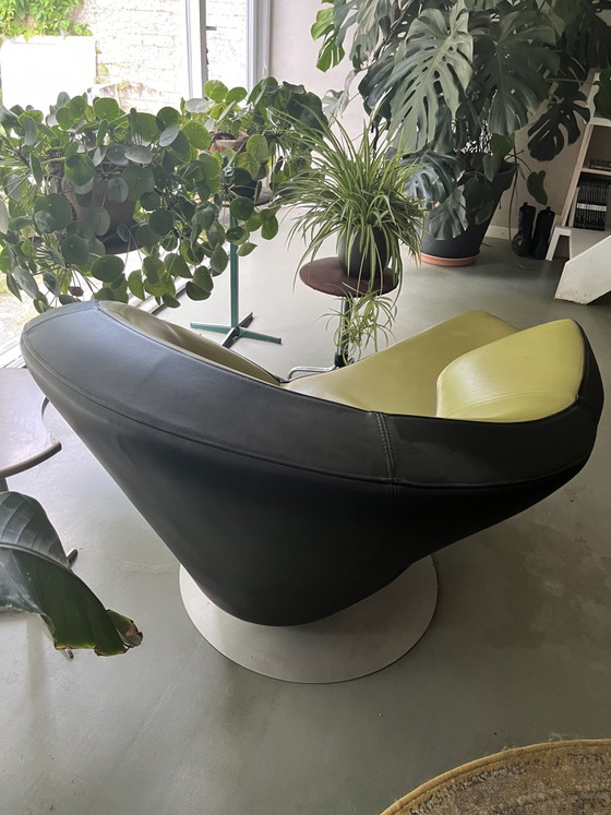Leolux parabolica fauteuil – Leather, Metal (photo 7 of 7)