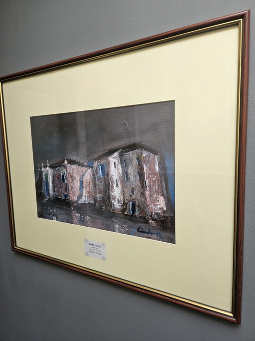 Oil painting by Marian Condruz (1952-2018)