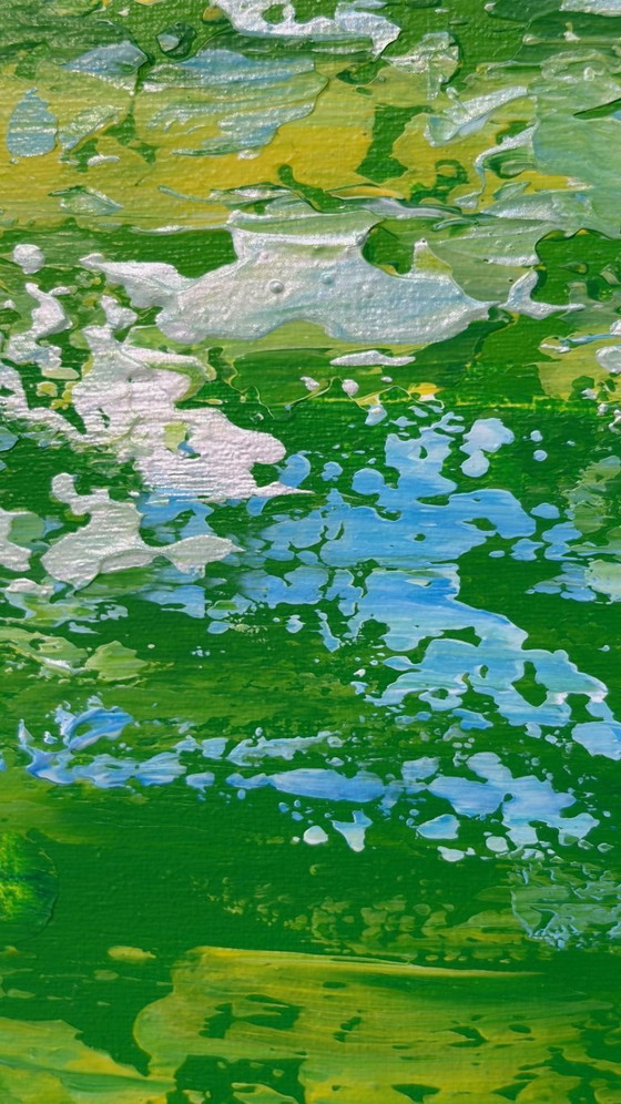 Image 1 of Never Ending Story – abstract expressive painting – 60x60 cm