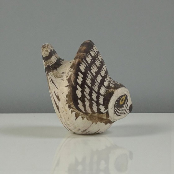 Image 1 of Edward Lindahl für Gustavsberg – Keramik-Eule "Burr" (Schweden, 1960er)