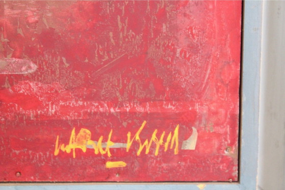 Conjunto de Pinturas Abstractas Escultóricas Chapadas en Cobre, Pinturas y dibujos, Amarillo (foto 7 de 10)