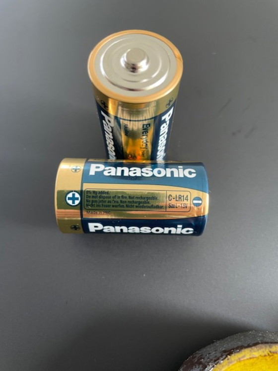 Image 1 of Retro keramische wandklok appel jaren 70