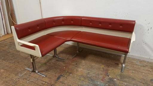 Vintage corner sofa Space Age, kitchen dining area, dining EKA