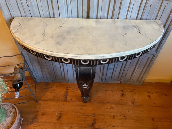 Image 1 of Table d'appoint Table console Table murale imposante 19ème siècle française