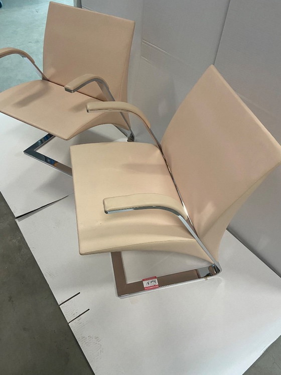 Image 1 of Ensemble de 2 chaises Poltrona Frau Chancellor Design originales