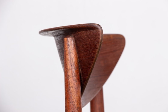 Image 1 of 6 sedie danesi in teak e alghe, modello 316 di Peter Hvidt e Orla Molgaard-Nielsen per Soborg Mobelfabrik.