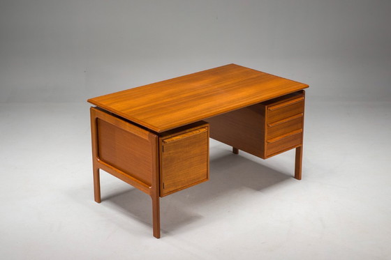 Image 1 of Freistehender Teakholz-Schreibtisch von GV Møbler, Mid-Century, 1970er Jahre
