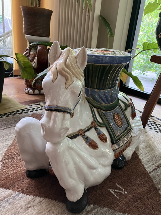 Supporto per piante a forma di cavallo vintage – Colonne, Ceramic (photo 3 of 8)