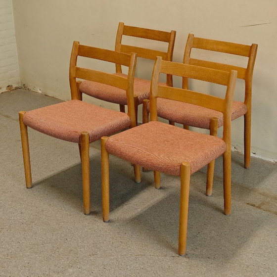 Image 1 of Set da pranzo vintage composto da 4 sedie Møller, tavolo Børge Mogensen