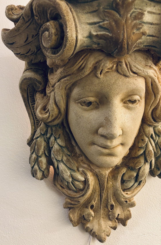 Image 1 of Unique sculptural wall lamp with a warm, classic look