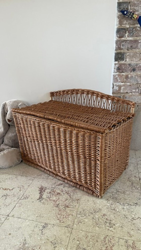 Handgemaakte, gesigneerde vintage aardewerk vaas – Ladekasten, Rattan (photo 37 of 37)