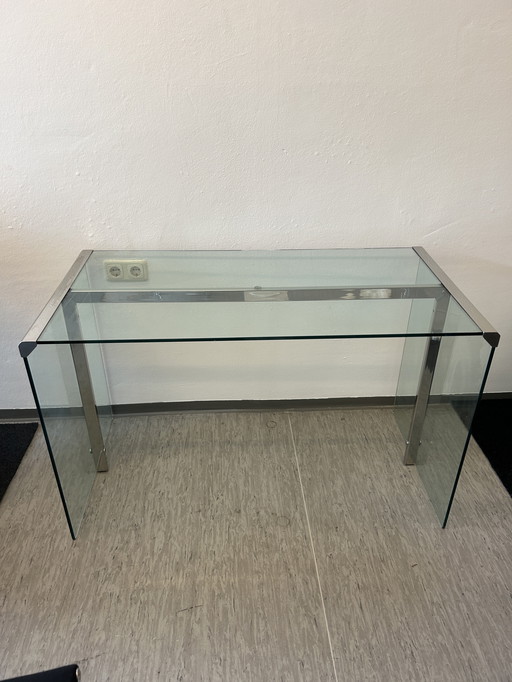 Gallotti & Radice - Desk/Console - President Scrivania - Glass/Chrome