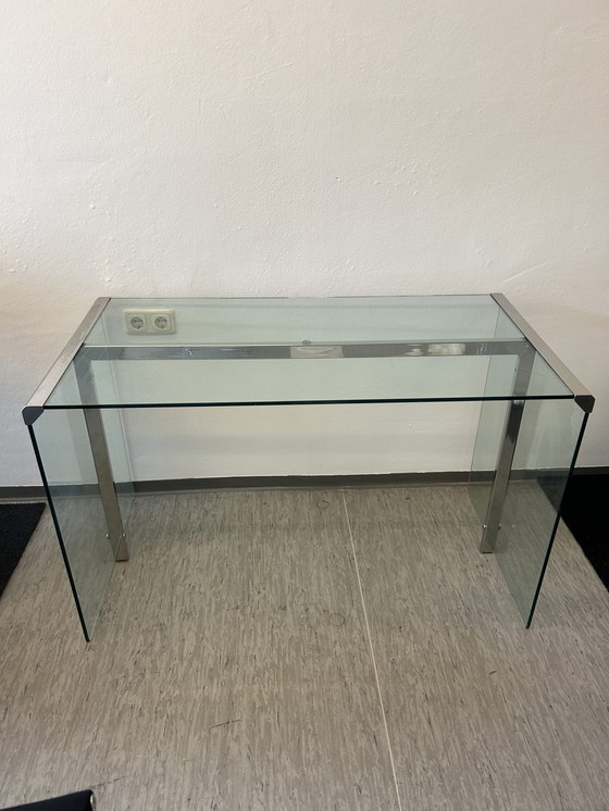Image 1 of Gallotti & Radice - Desk/Console - President Scrivania - Glass/Chrome