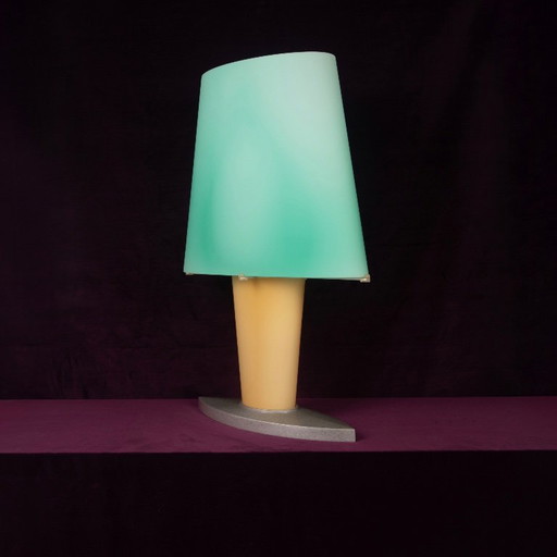 Daniela Puppa 1991 Italienische Model 2850 Farbige Glas Tischlampe für Fontana Arte