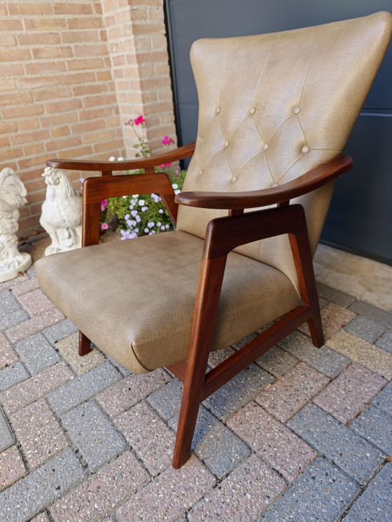 Louis Van Teefelen Webe Fauteuil Vintage Fauteuil Lounge à Oreilles – Louis van Teeffelen, Skai (photo 3 of 12)