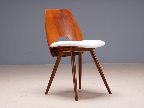 Set of 4 Vintage Chairs Tatra Pravenec “Gentleman” Mid-20th Century, Czechoslovakia, 81 × 39 × 40 cm (photo 6 of 8)