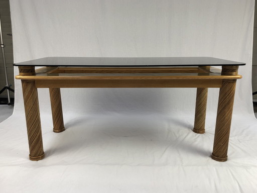 Table de salle à manger dans le style de Vivai del Sud, années 1980