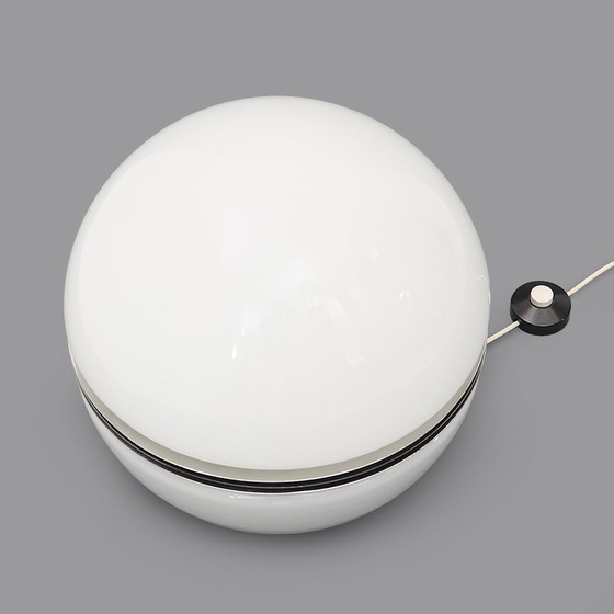 Image 1 of White glass table lamp by Enrico Tronconi for Tronconi, 1970s
