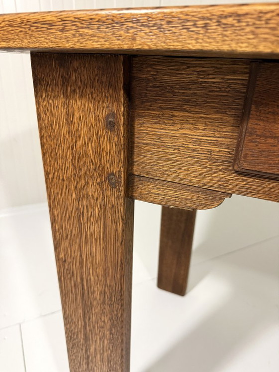 Mesa consola rústica de roble años 60, Madera, Marrón (foto 19 de 19)
