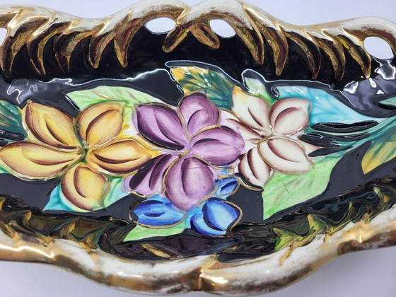 Image 1 of Tazza in ceramica di Vallauris, dorata con oro zecchino, Francia, Costa Azzurra, 1950