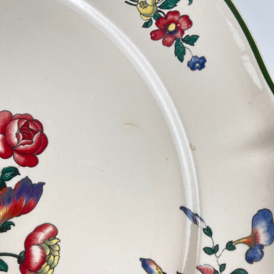 Runde Servierplatte von Villeroy & Boch, Dekor „Old Strasbourg“ mit Blumenmuster, 1940/50 – Villeroy et boch (photo 4 of 6)