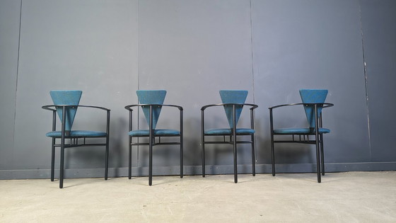 Image 1 of Sedie da pranzo vintage Belgo cromate, set di 4 - anni '80