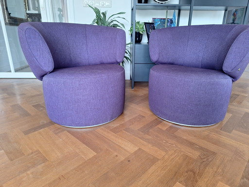 2 poltrone girevoli Rolf Benz 684