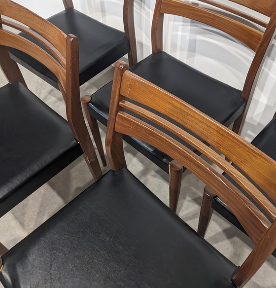 Image 1 of 6 chaises scandinaves vintage